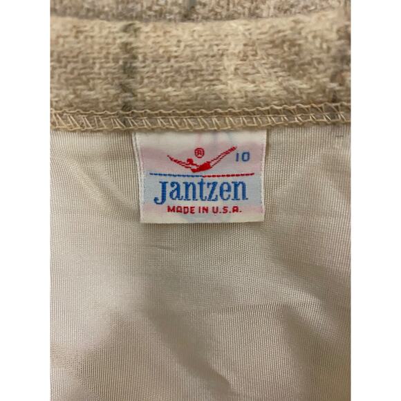 1960s Jantzen Plaid Skirt Fitted Pencil Skirt / Women’s XS - Picture 4 of 5